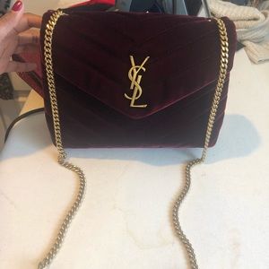 Brand New Yves Saint Laurent Bordeaux Quilted bag